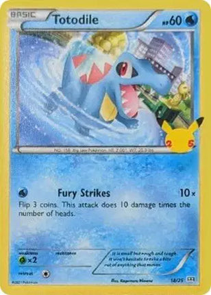 Totodile Promo • 18/25 McDonald's 25th Anniversary Promos
