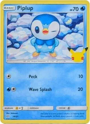 Piplup Promo • 20/25 McDonald's 25th Anniversary Promos