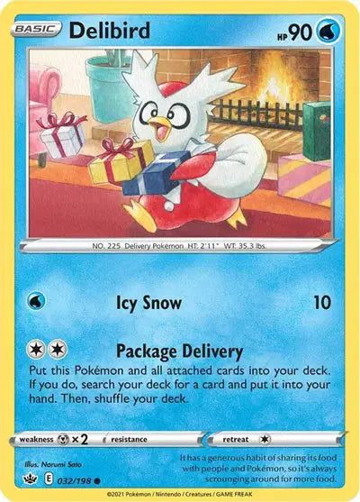 Delibird Common • 032/198 Chilling Reign