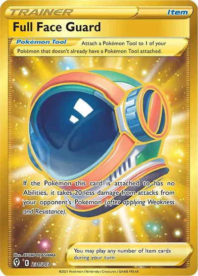 Full Face Guard (Secret) Evolving Skies Secret Rare 231/203