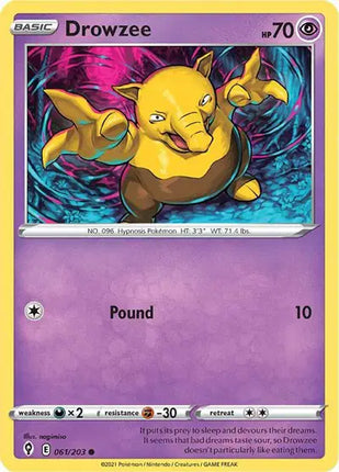 Drowzee Common • 061/203 Evolving Skies