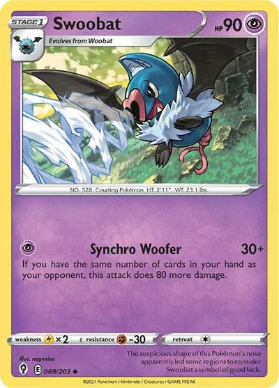 Swoobat Evolving Skies Uncommon 069/203
