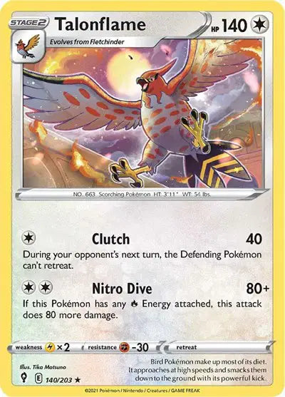 Talonflame Rare • 140/203 Evolving Skies