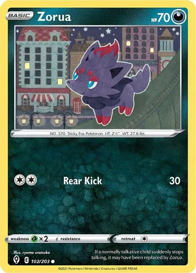Zorua Evolving Skies Common 102/203