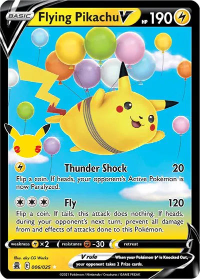 Flying Pikachu V Celebrations Ultra Rare 006/025