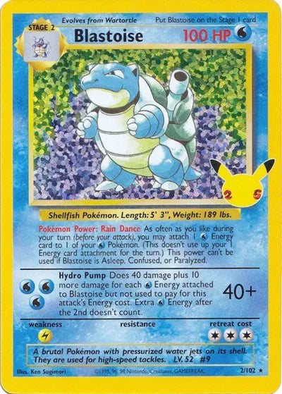 Blastoise Celebrations: Classic Collection Classic Collection 2/102
