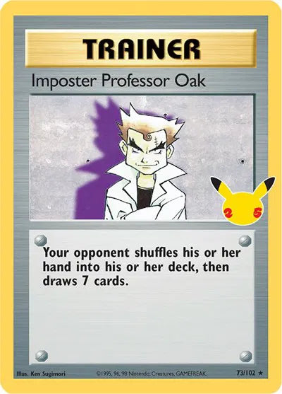 Imposter Professor Oak Celebrations: Classic Collection Classic Collection 73/102 Holofoil
