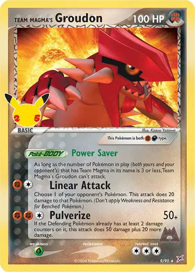 Team Magma's Groudon • 9/95 Celebrations: Classic Collection