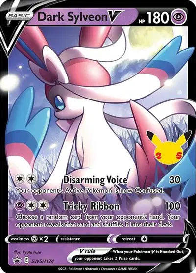 Dark Sylveon V Promo • SWSH134 Sword & Shield Promo
