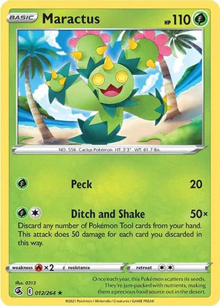 Maractus Fusion Strike Rare 012/264 Reverse Holofoil