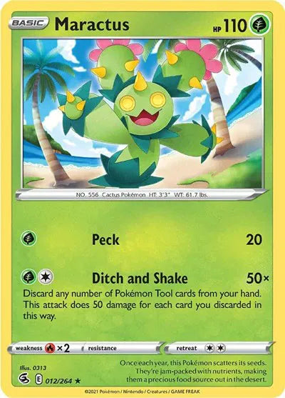 Maractus Fusion Strike Rare 012/264 Reverse Holofoil