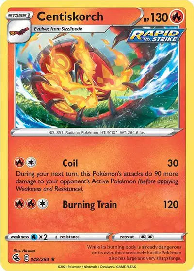 Centiskorch (48) Rare • 048/264 Fusion Strike