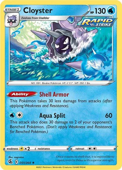 Cloyster Fusion Strike Rare 051/264