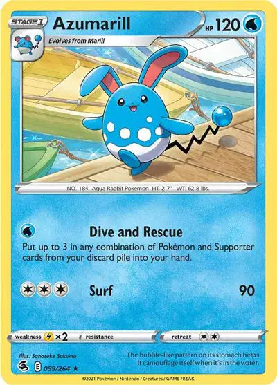 Azumarill Rare • 059/264 Fusion Strike