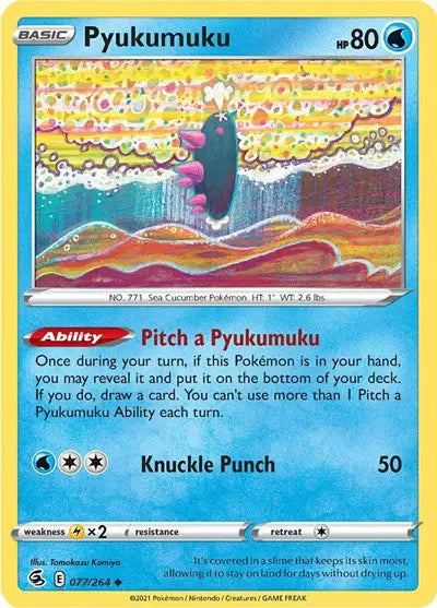Pyukumuku Uncommon • 077/264 Fusion Strike