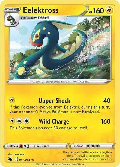 Eelektross Fusion Strike Rare 097/264 Reverse Holofoil