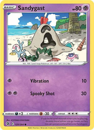 Sandygast Fusion Strike Common 125/264 Reverse Holofoil