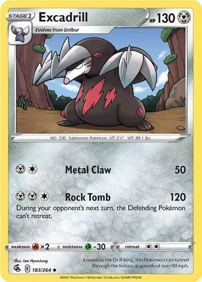 Excadrill Uncommon • 183/264 Fusion Strike