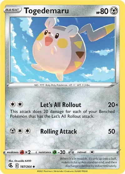 Togedemaru Uncommon • 187/264 Fusion Strike