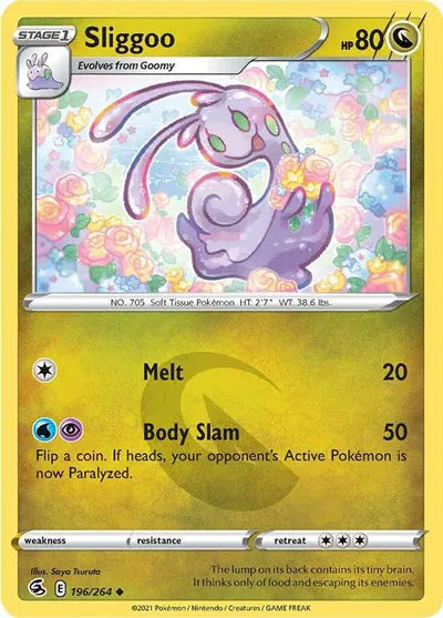 Sliggoo Fusion Strike Uncommon 196/264 Reverse Holofoil