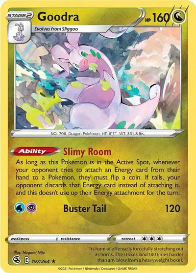 Goodra Rare • 197/264 Fusion Strike Reverse Holofoil