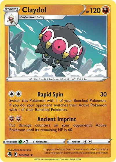 Claydol Fusion Strike Rare 145/264