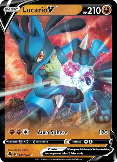 Lucario V Ultra Rare • 146/264 Fusion Strike