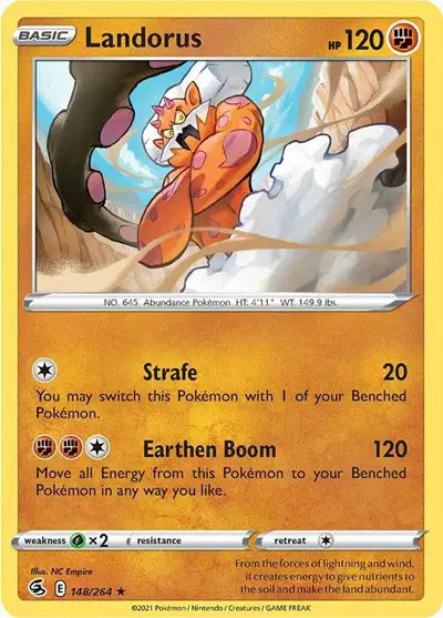 Landorus Holo Rare • 148/264 Fusion Strike Holofoil