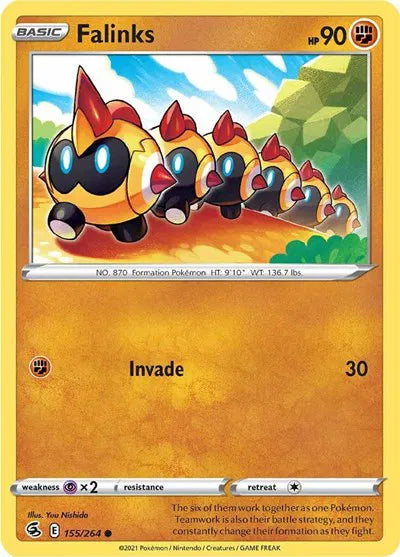 Falinks (155) Fusion Strike Common 155/264 Reverse Holofoil
