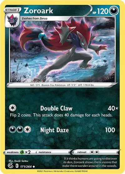 Zoroark Uncommon • 171/264 Fusion Strike
