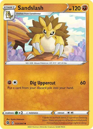 Sandslash Uncommon • 132/264 Fusion Strike Reverse Holofoil