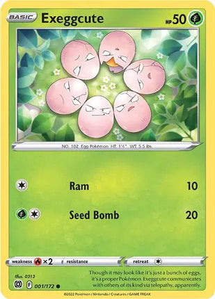 Exeggcute Common • 001/172 Brilliant Stars