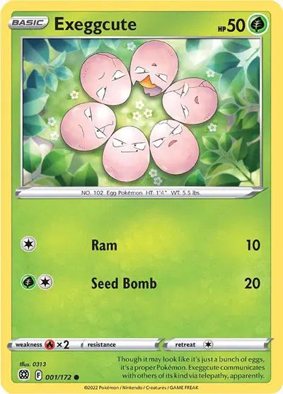 Exeggcute Common • 001/172 Brilliant Stars