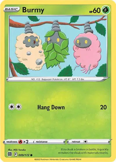 Burmy Pokemon • Common • 009/172 Brilliant Stars