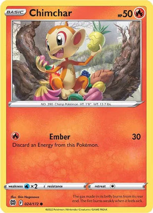 Chimchar Brilliant Stars Common 024/172