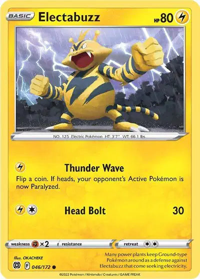 Electabuzz Common • 046/172 Brilliant Stars