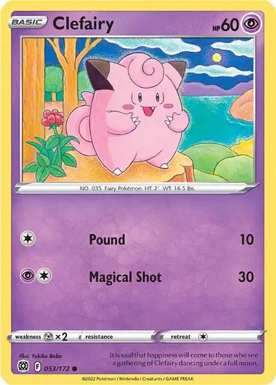 Clefairy Common • 053/172 Brilliant Stars