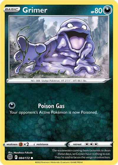 Grimer Pokemon • Common • 084/172 Brilliant Stars