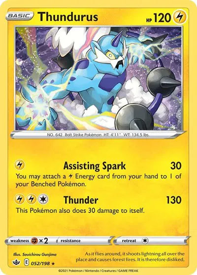 Thundurus Blister Exclusives Promo 052/198 Holofoil