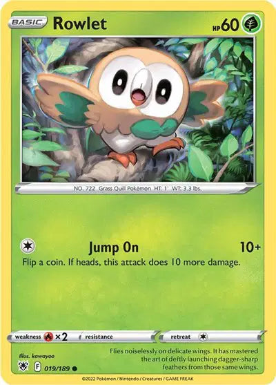 Rowlet Common • 019/189 Astral Radiance