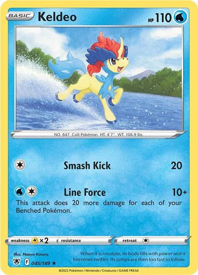 Keldeo Astral Radiance Holo Rare 045/189 Holofoil