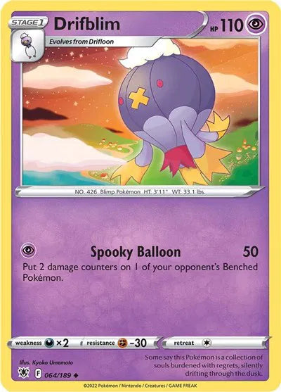Drifblim Astral Radiance Uncommon 064/189 Reverse Holofoil