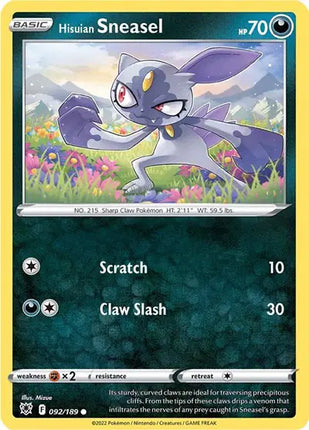 Hisuian Sneasel Common • 092/189 Astral Radiance