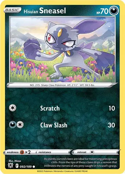 Hisuian Sneasel Common • 092/189 Astral Radiance