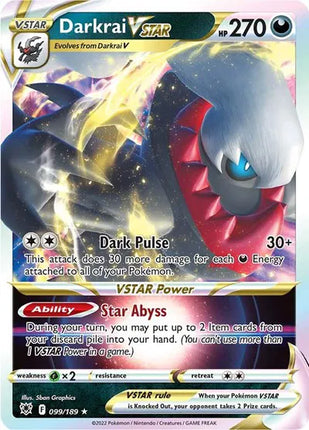 Darkrai VSTAR Astral Radiance Ultra Rare 099/189