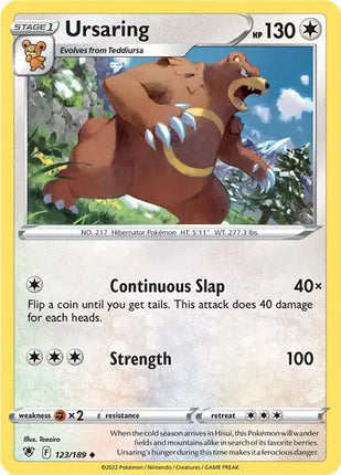 Ursaring Uncommon • 123/189 Astral Radiance