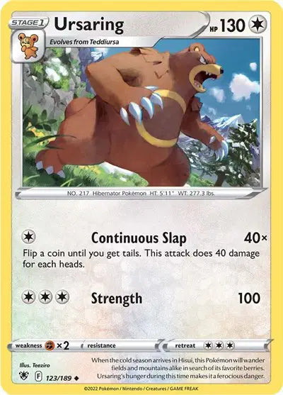 Ursaring Uncommon • 123/189 Astral Radiance