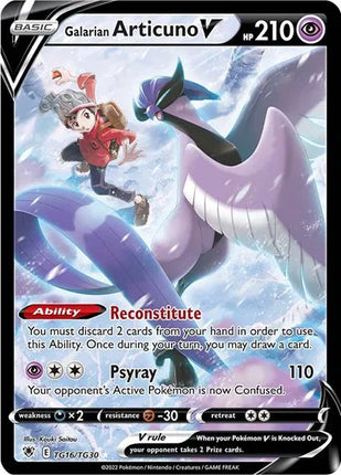 Galarian Articuno V Astral Radiance Trainer Gallery Ultra Rare TG16/TG30