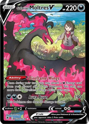 Galarian Moltres V Astral Radiance Trainer Gallery Ultra Rare TG20/TG30