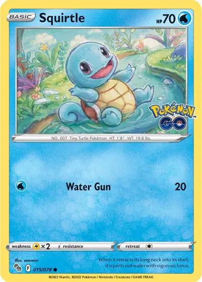 Squirtle Common • 015/078 Pokemon Go